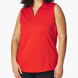 PGA TOUR Women's Airflux Sleeveless Golf Polo Shirt XXL